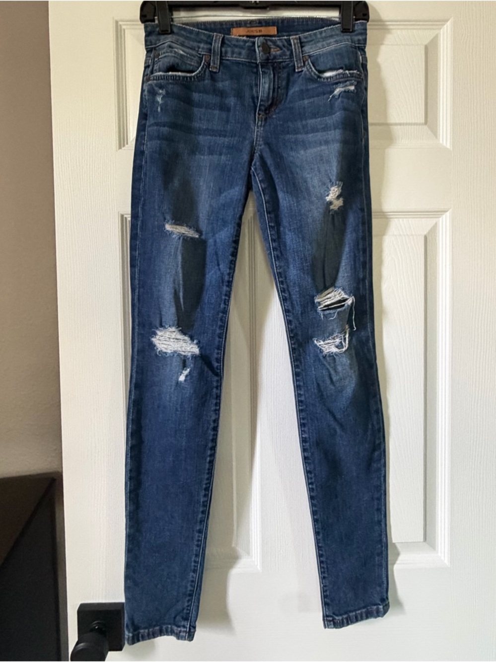 Joe's Jeans - THE ICON Dark Blue Distressed Skinny Jeans